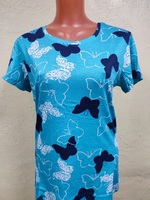 Женская футболка Бабочка 48-56 (морская волна)