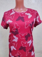 Женская футболка Бабочка 48-56 (красные)