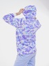 Молодёжный костюм с капюшоном  для девушек (камуфляж) Голубой  Al-Xakim