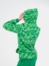 Молодёжный костюм с капюшоном  для девушек (камуфляж) Зелёный  Al-Xakim